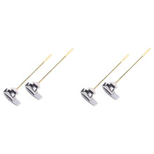 4X Toilet Tank Flush Lever Handle Universal Side Mount Toilet Handle Replacement Trip Lever Fits Most Toilet Straight