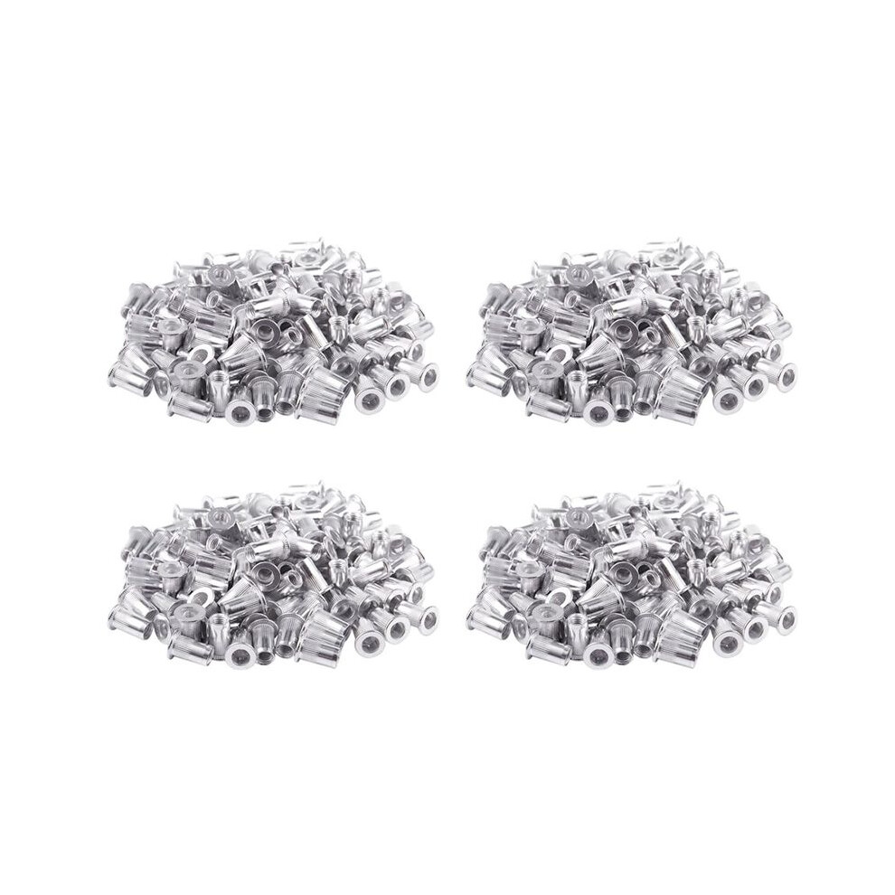 M5 Aluminium Threaded Rivnuts Flat Rivet Nuts Nutserts 400Pcs 4712869998638