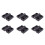 6pcs 63mm X 50mm Cabinet Plastic Hinge Door Hinges Hinge Black 1