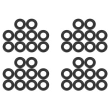 40 St Svart Gummi Oljeavtappningsplugg Packningar Bricka Ersättning för 12616850 3536966 097-119