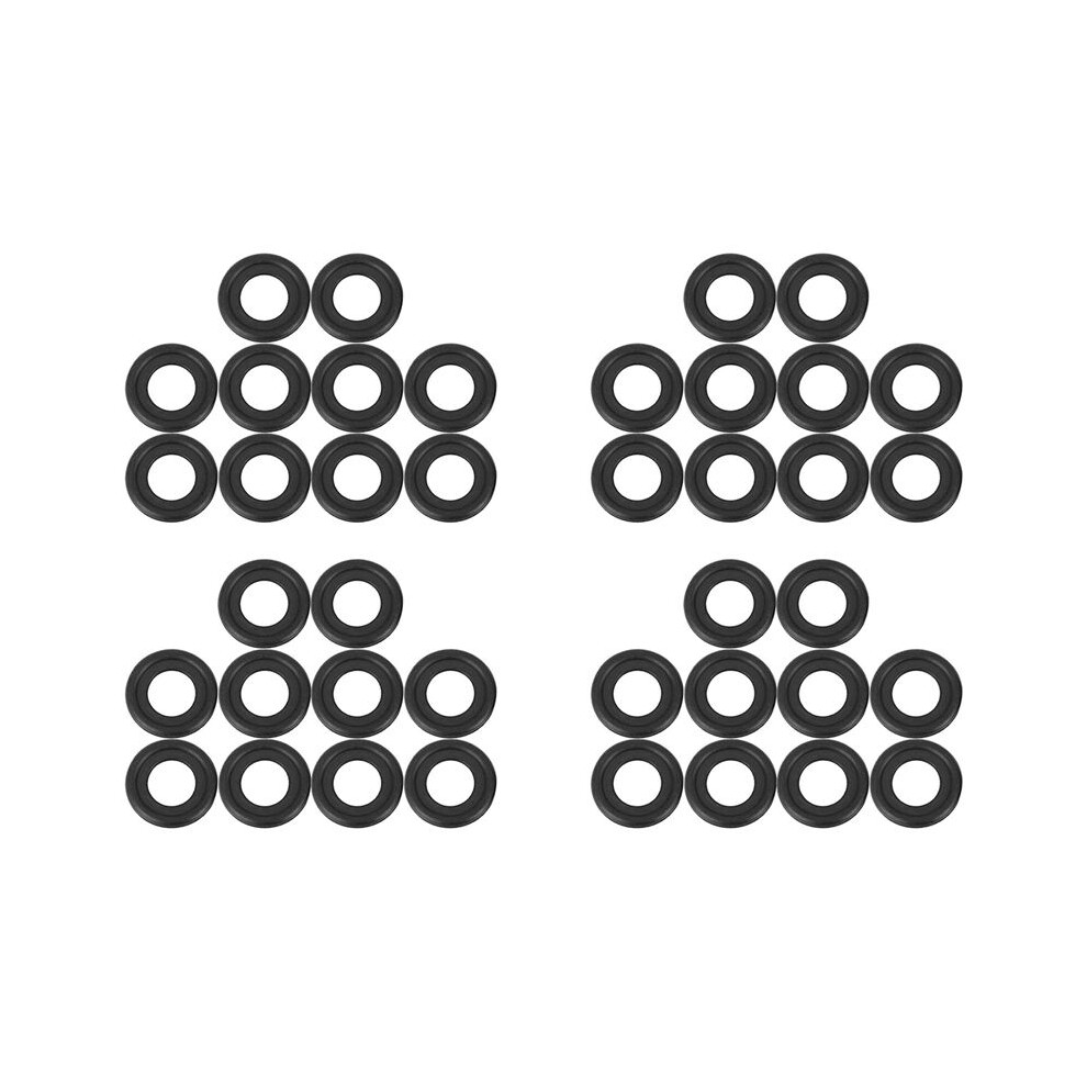 40Pcs Rubber Oil Drain Plug Gaskets Washer Replacement For 12616850 3536966 097-119 Black 4714027997484