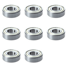 8X 6203Z Deep Double Metal Metric Bearing 17 X 40 X 12mm