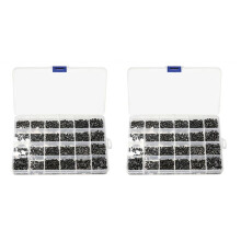 1440Pcs Countersunk Flat Screw Set M1.4 M1.7 M2 M2.5 M3 Carbon Steel Computer Notebook Laptop Screws Kit