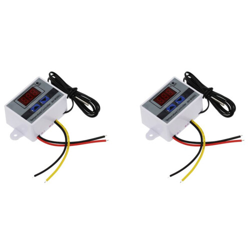 2X Digital Temperature Controller Display Thermostat Control  and Thermistor Sensors Temperature Probe(12V 120W)