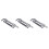 3X Hardware Spring Loaded Metal Security  Bolt  3.5 inch Long Silver Tone 1