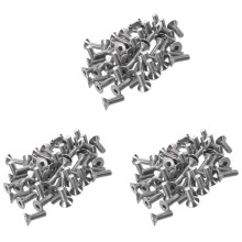 Parafusos Escareados de Aço Inoxidável de 150 Peças, Parafusos de Chave Sextavada com Soquete Sextavado M4 x 12 mm
