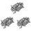150 Pcs Stainless Steel Countersunk Screws, Hexagon Socket Hex Key Bolts M4 x 12mm 1