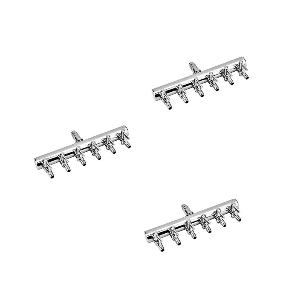 3X Aquarium Air Flow Splitter Fish Tank Air Control Valve Oxygen Distributor Fish Tank Air Pump Accessories 6 Way 4712976371706