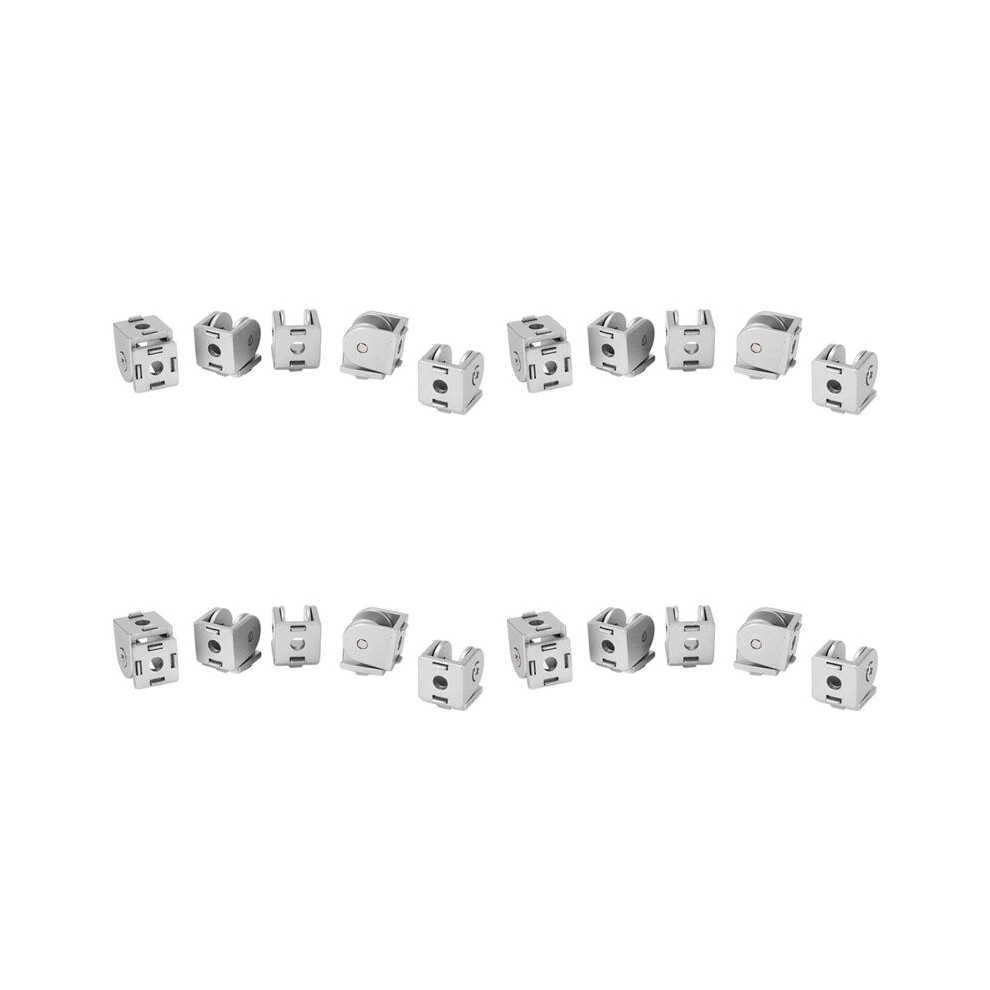 20Pcs Zinc Alloy Pivot Joint For Aluminum Extrusion Profile 2020 Series, Flexible Pivot Joint For 2020 Aluminum Profile 4711899772119