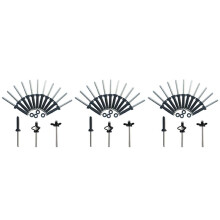 60 Pcs Tri-Grip Rivet with 60 O Rings Long Grip Tri-Fold Tri Bulb for Deep Water Installing Kayak, Canoe and Boat