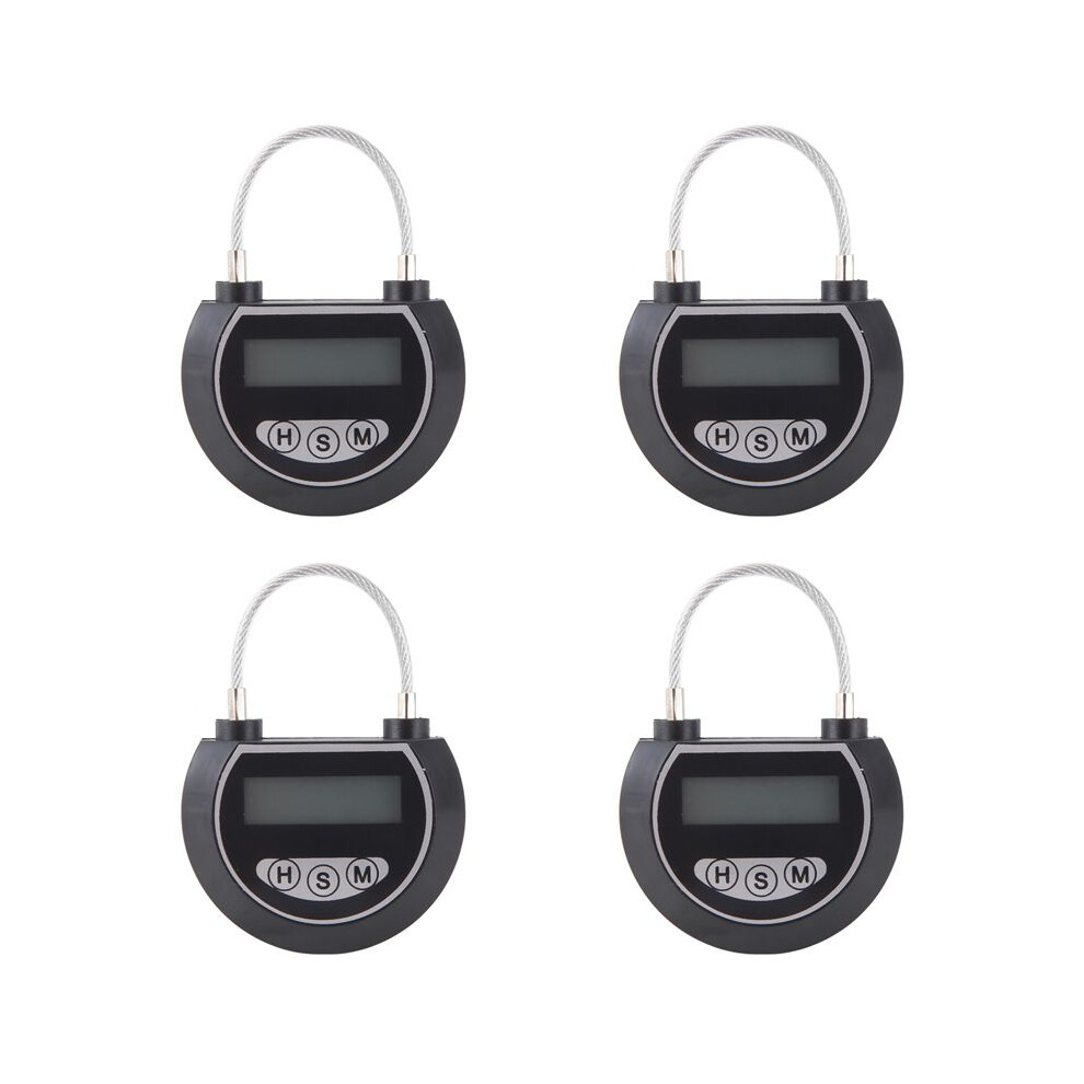 4X Electronic Lock Timer Lock Container Multi Function Lock Bin For Toys Black 6031973603831