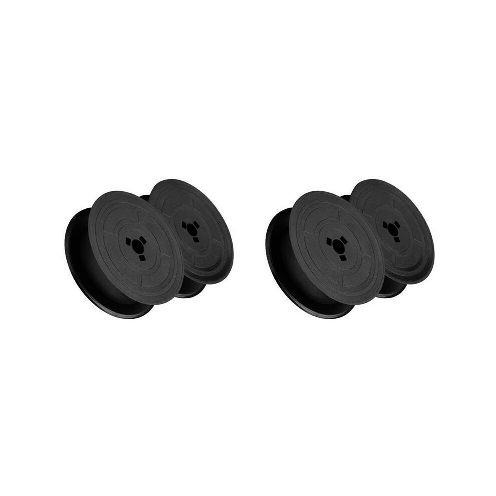 2Pcs Gr4 Typewriter Ribbon Typewriter Ribbon Twin Spool Replacement For Olivetti Lettera Typewriter (Black) Black 4713045234861