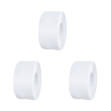 3X White Caulk Tape Waterproof Self Adhesive, Toilet Caulk Sealant Tape, Bathtub Caulk Sealing Strip Tape-3.2M
