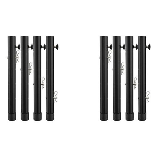 Table Leg Extenders for Folding Tables Straight/Bent Leg, Folding Table Leg Extensions, Heights Adjustable Risers - 8PCS