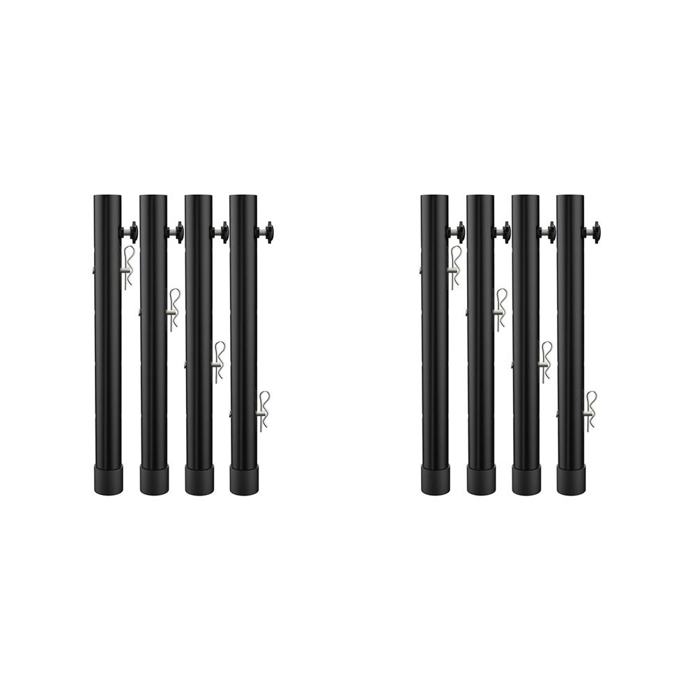 Table Leg Extenders For Folding Tables Straight/Bent Leg, Folding Table Leg Extensions, Heights Adjustable Risers - 8Pcs 4711307524477