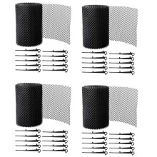 Strainer 4 Set Gutter Guard Mesh Protector Screen Roll Anti- Falling Leaf Guard Leaf Protection Cover to Gutter Drain