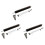 3X Simple Door Closer Silent Pneumatic Hydraulic Buffer Automatic Household Door Closing Brown 1
