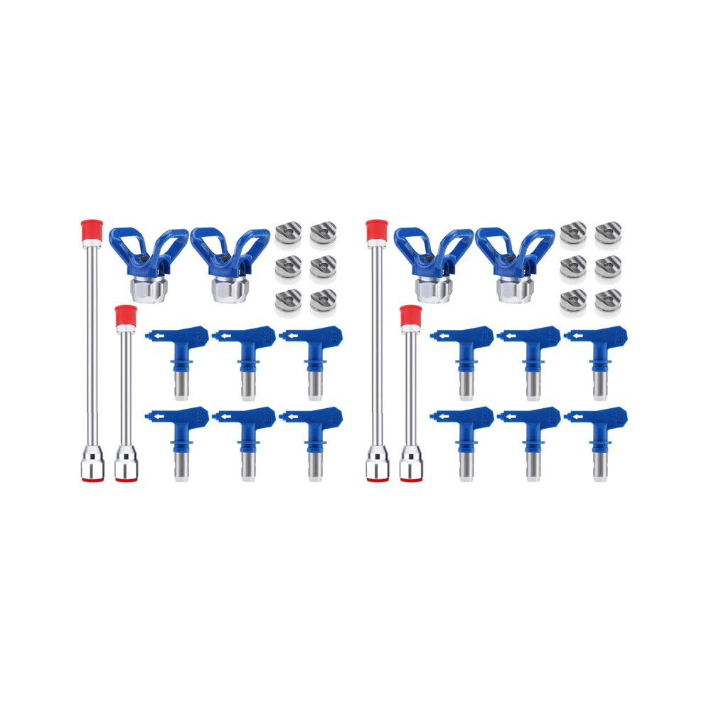 20Pcs Airless Reversible Spray Tip Nozzles Airless Sprayer Nozzles Extension Pole With Sprayer Nozzle Tip Guard 4711359396527