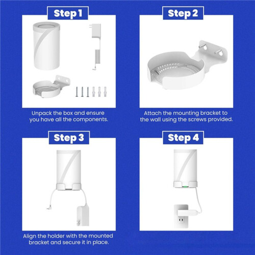 Router Wall Mount Bracket Suitable for  Deco BE63/BE65/BE10000 Mesh Wifi7 Router Saving Space 3PCS 1