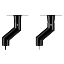 2X Rain Chain Gutter Adapter Black Installation Suit for Gutter Downspout Outlet