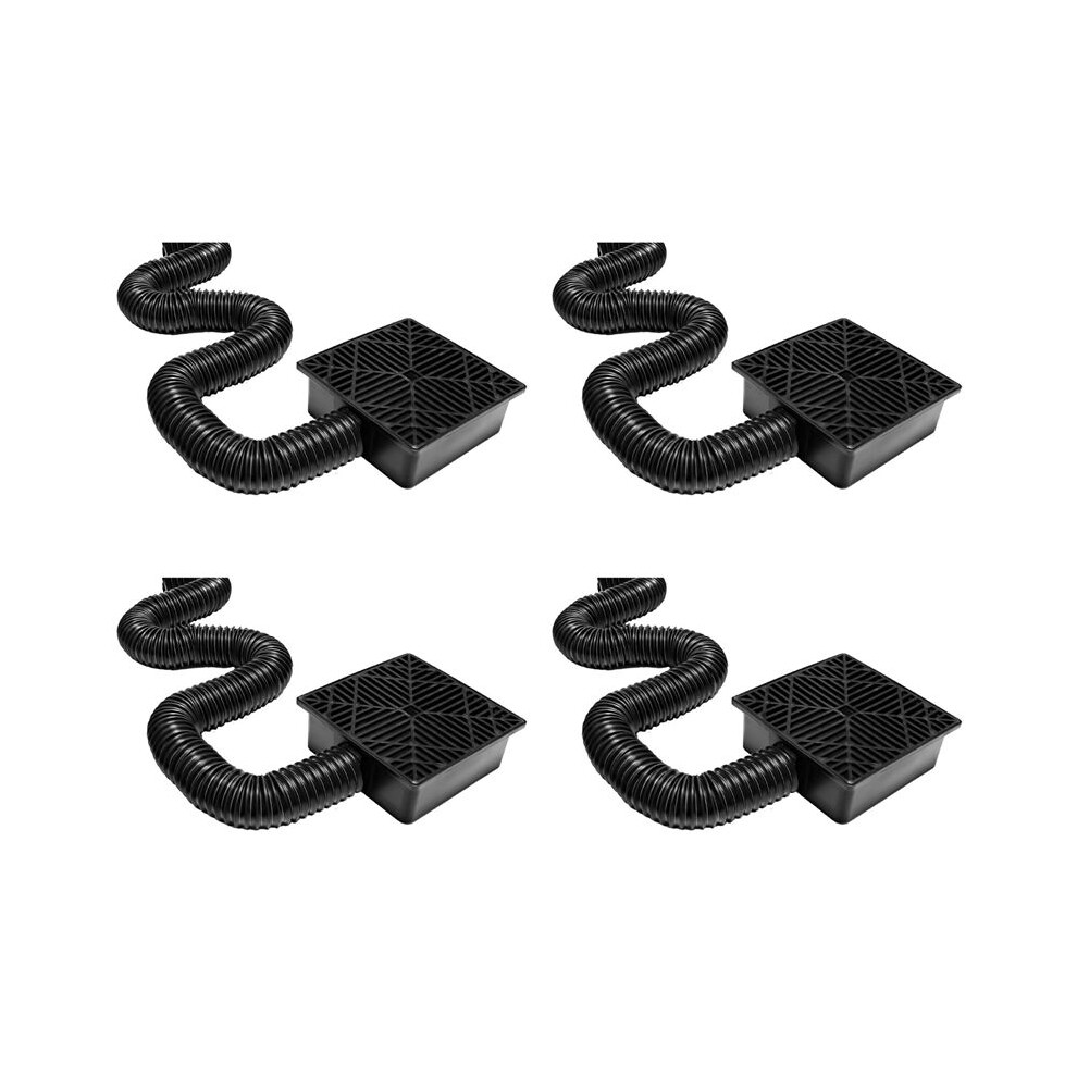 4X Catch Basin Downspout Flexible Extension Storm Drain Catch Basin Drainage System Drain Adapter 6034197978020