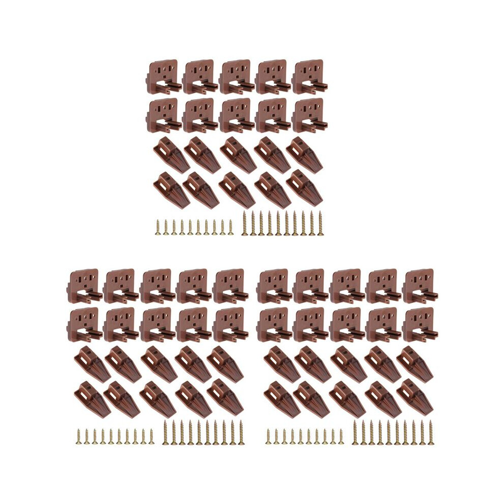 30Pcs Drawer Slide Track Guide Glide For Center Mount Drawer For Dressers And For Nightstand 1 Drawer Systems 6033967252612