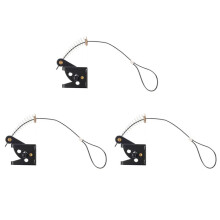 3X Self Locking Gate for Wooden Fence Heavy Duty, Steel Spring Cable Pull String Gate Hardware Gate Lock