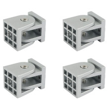 4X 4040 Raccords à Angle Droit en Aluminium pour Charnière Flexible pour Profilé en Aluminium