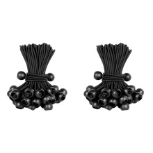 Black  Bungee Cord, Heavy Duty Outdoor Bungee Cord with ,Tarp Tied Bungee  for Shelter, Cargo,120pcs