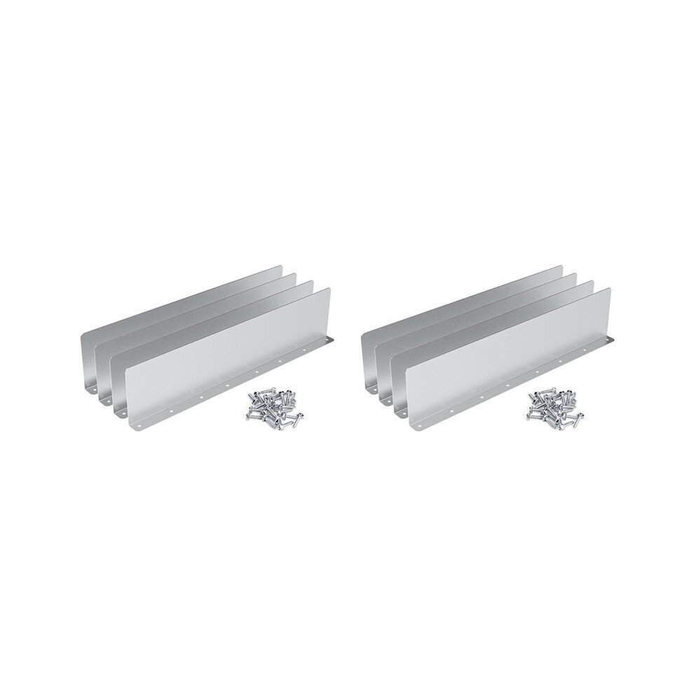 8Pcs Gutter Valley Guard,Rainwater Valley Gutter Guard, Rain Drip Gutter Guard For Shingle Roofs Corner 4713270677594