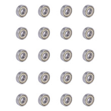 20X 626Z Double Sealed Bearings 6x19x6mm Carbon Steel Silver