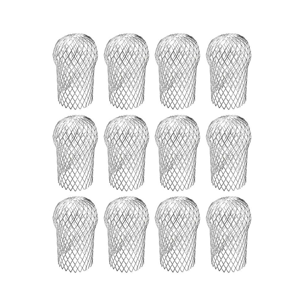 12 Pcs Gutter Downspout Guards 3.5 Inch Aluminum Leaf Filter Strainer Expandable Gutter Downspout Protector 6033737924466