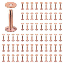 400 Sets Copper Rivets and Burrs Washers Leather Copper Rivet Fastener for Wallets Collars Leather DIY Supplies
