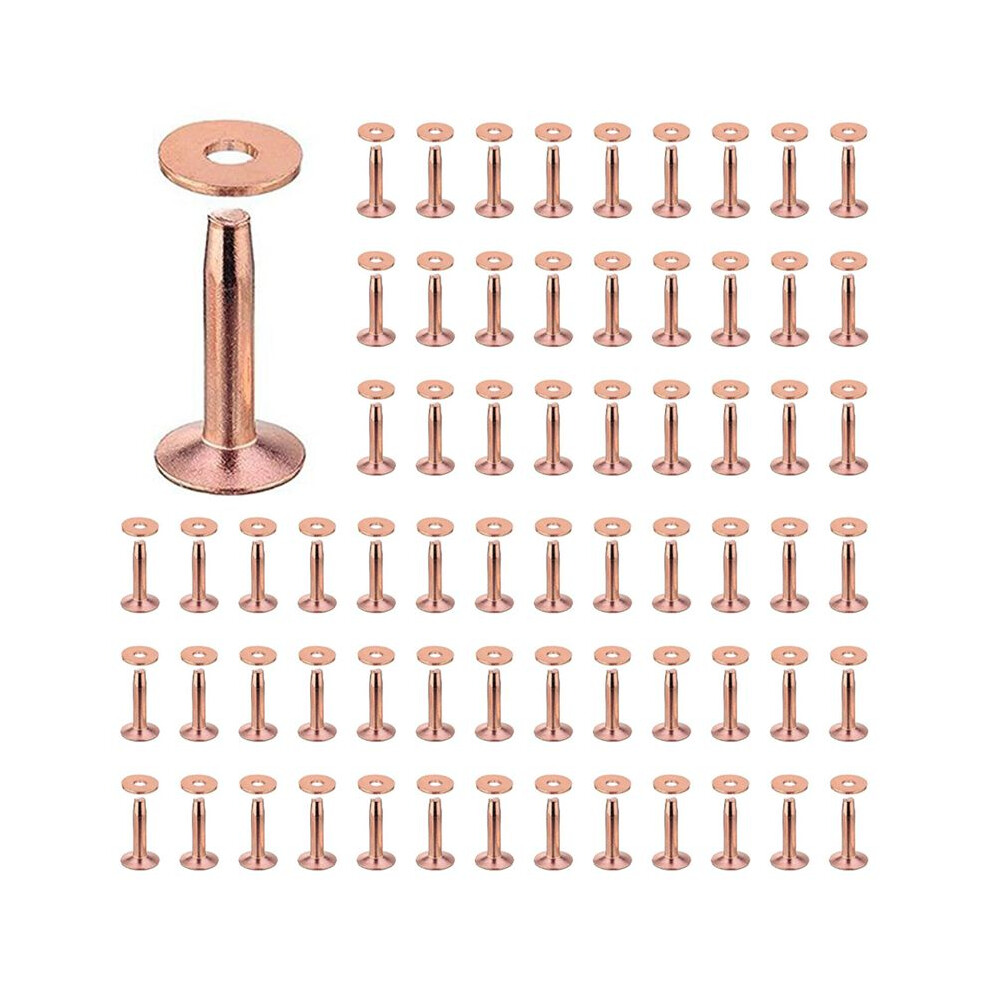 400 Sets Copper Rivets And Burrs Washers Leather Copper Rivet Fastener For Wallets Collars Leather Diy Supplies 4713300050298