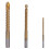 7Pcs Step Drill  Saw Drill Set, Saw Drill,Step  Drill Bits,Spiral Cone Stepped Down Bits for Impact Drill 7