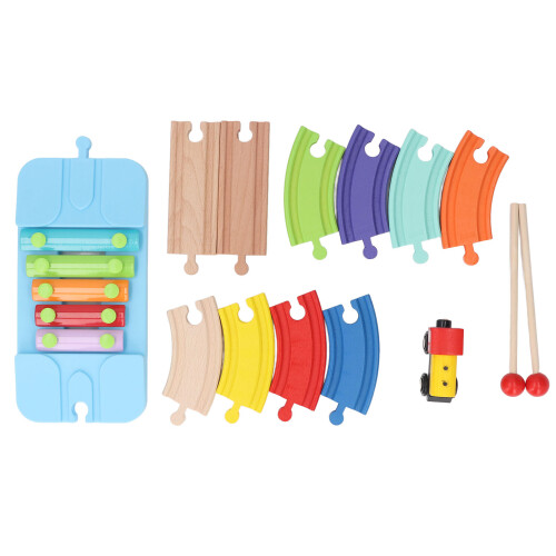 Pack d'extension de rails de train en bois - Musique flexible 1