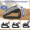 Office Foot Rest, Foot Stool Removable Massage Roller Portable, Ergonomic Desk Footrest Black 3