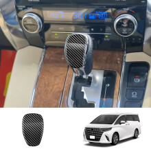 Car Shift Knob Trim Sticker Gear Trim for ALPHARD VELLFIRE 30 Series 2015-2022 Carbon Fiber
