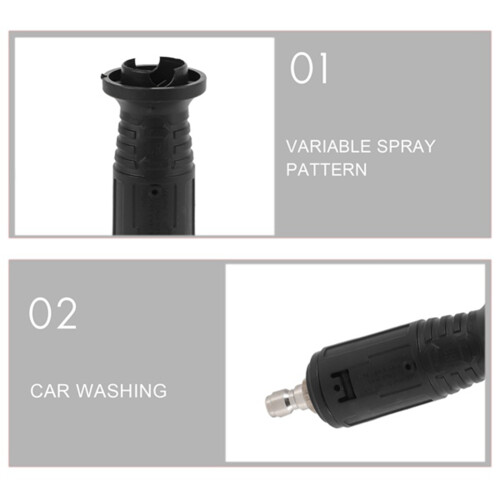 Auto Tool Adjustable High Pressure Washer Nozzle Tips,Variable Spray Pattern, 1/4inch Quick Connect Plug,3000 Psi