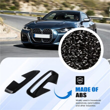 Auto-Frontstoßstange, Seitensplitter, Spoiler, Canards, Air Knife Trim für 4er G22 G23 M Sport 2020+, Hellschwarz