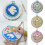 Round Embroidery Pot Double Layer ABS Plastic Embroidery Frame DIY Accessories Embroidery Hoops Bule 10