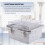 Waterproof Outdoor Project ABS Plastic Junction Box  Dustproof Enclosure with Hinged Cover, Mounting Plate 4
