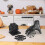 Spider Coaster Table Decor Spooky Spider Web Coasters Festive Halloween Table Placemats for Home Decoration Set 3