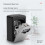 Wall Mount Key Lock Box,4 Position Outdoor Combination Lock Box, House Keys, Key Safe Secure Storage Lock Box,Black-Gray 4