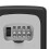 Wall Mount Key Lock Box,4 Position Outdoor Combination Lock Box, House Keys, Key Safe Secure Storage Lock Box,Black-Gray 6