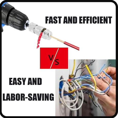 Wire Stripper,Wire Stripping Tool & Wire Twisting Connector, Wire Twister Tool for Drill, Electrical Wire Connectors Kit