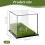 Display Box Acrylic  Stand Transparent Display Box Square Display Box with Green Base 7