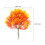 5Pcs Yellow Maple Tree Model Decorations Plastic Wire Craft 2