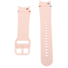 Silikon-Uhrenarmband Serie 4-7, rosafarbene Wellenlinien