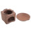 1Set Clay Warming Stove Tea Light Warmer for Home Office Kitchen 9